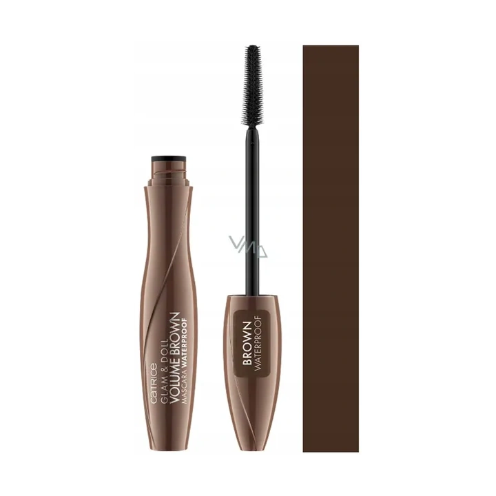 CATRICE Glam & Doll Volume mascara wodoodporna Brązowa 10ml