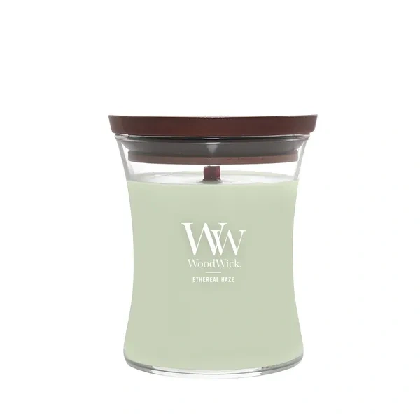 WOODWICK Pluswick średnia świeca w słoiku ETHEREAL HAZE 275g