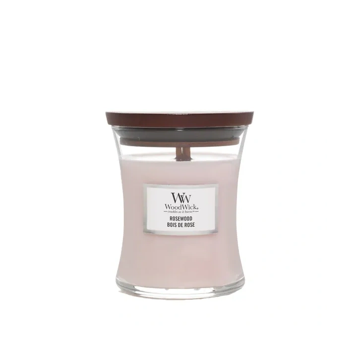 WOODWICK PlusWick średnia świeca w słoiku ROSEWOOD 275g