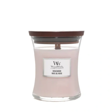 WOODWICK PlusWick średnia świeca w słoiku ROSEWOOD 275g