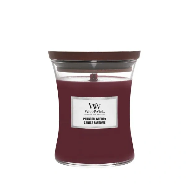 WOODWICK PlusWick średnia świeca w słoiku PHANTOM CHERRY 275g