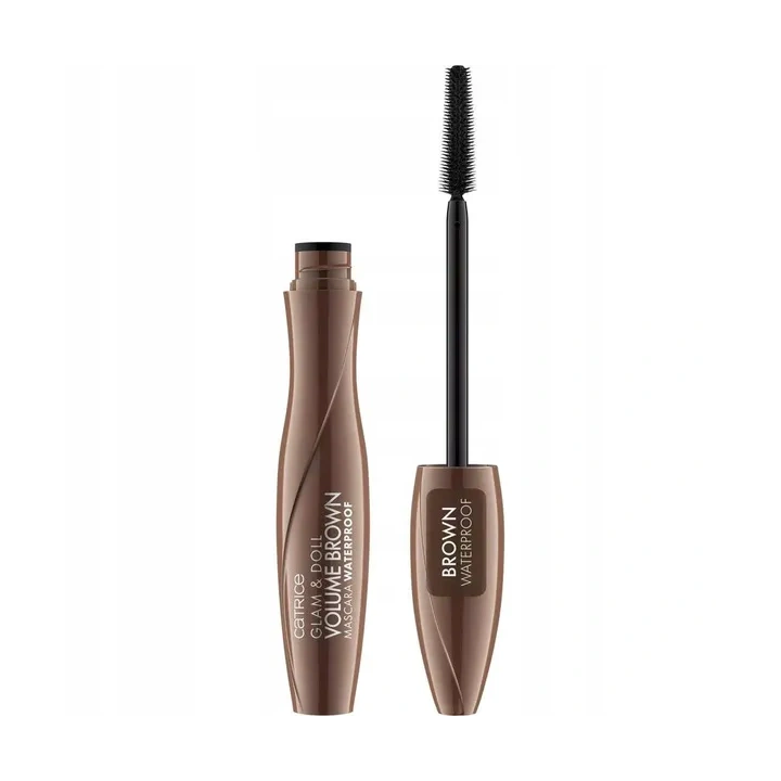 CATRICE Glam & Doll Volume mascara wodoodporna Brązowa 10ml
