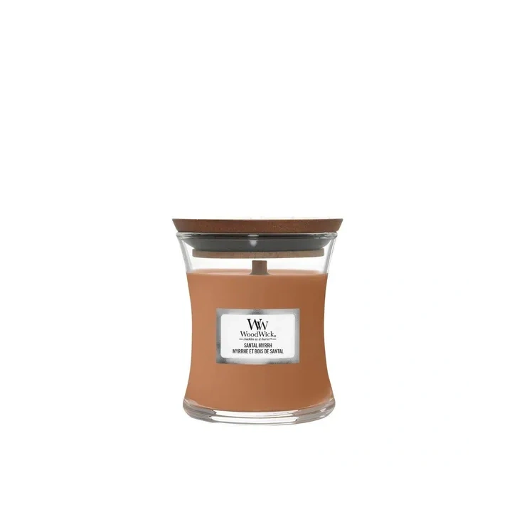 WOODWICK PlusWick mała świeca w słoiku SANTAL MYRRH 85g