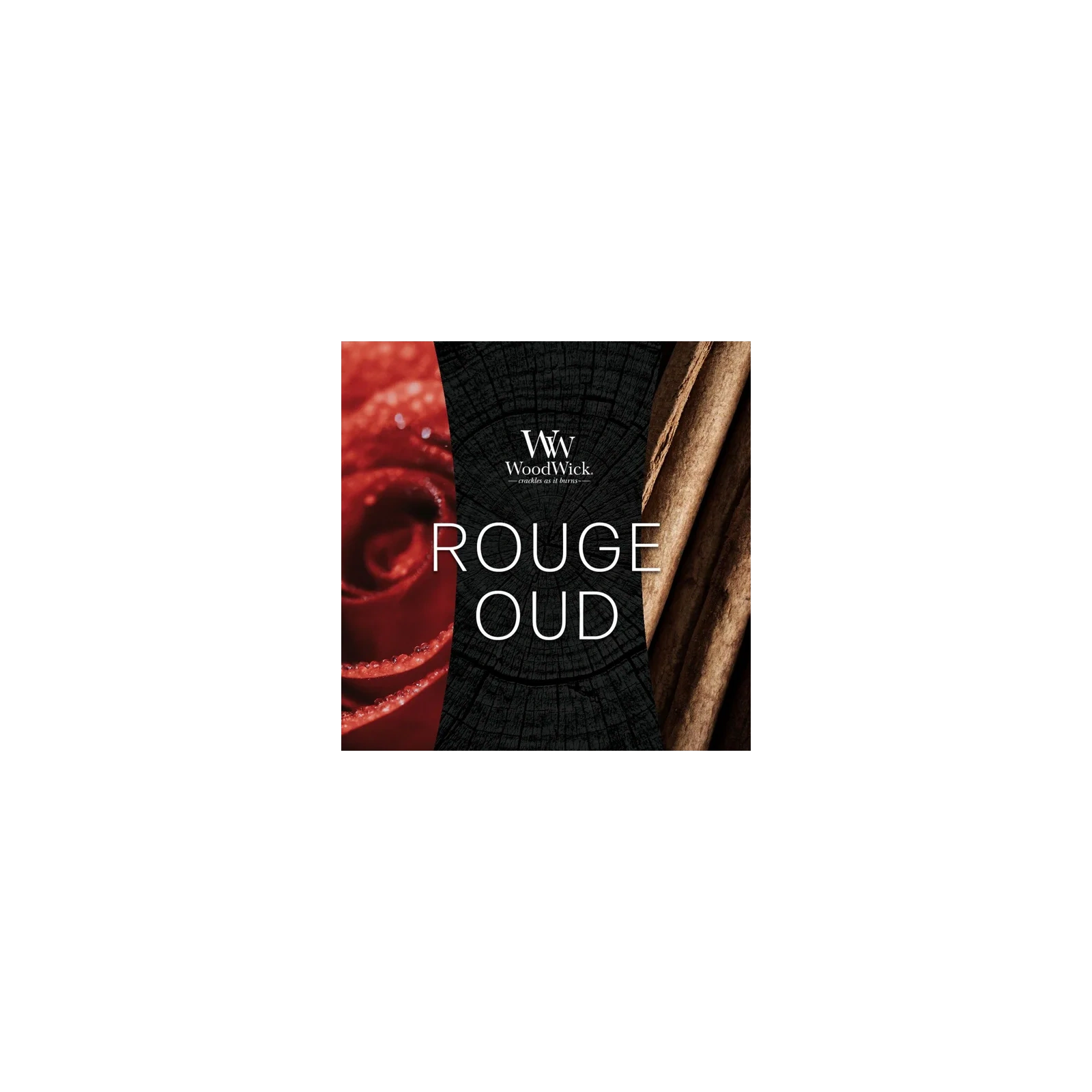 WOODWICK Pluswick duża świeca w słoiku ROUGE OUD 609,5g
