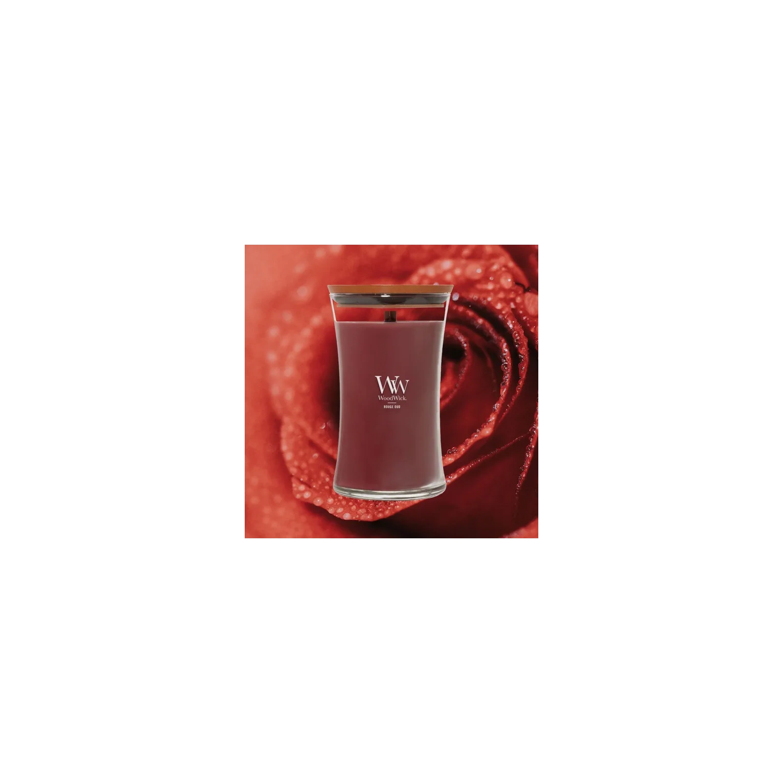 WOODWICK Pluswick duża świeca w słoiku ROUGE OUD 609,5g