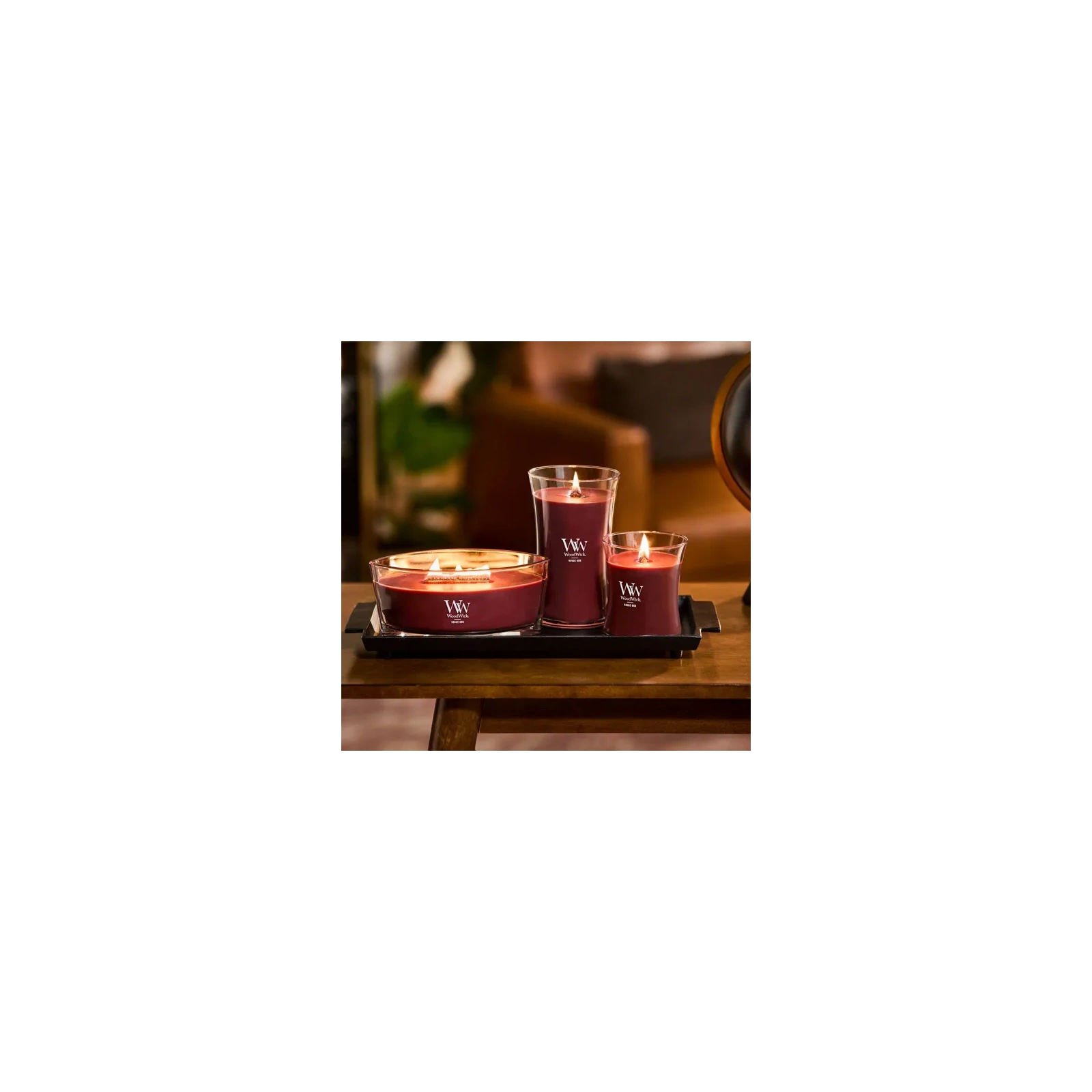 WOODWICK Pluswick duża świeca w słoiku ROUGE OUD 609,5g