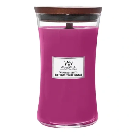 WOODWICK Pluswick duża świeca w słoiku WILD BERRY & BEETS 609,5g