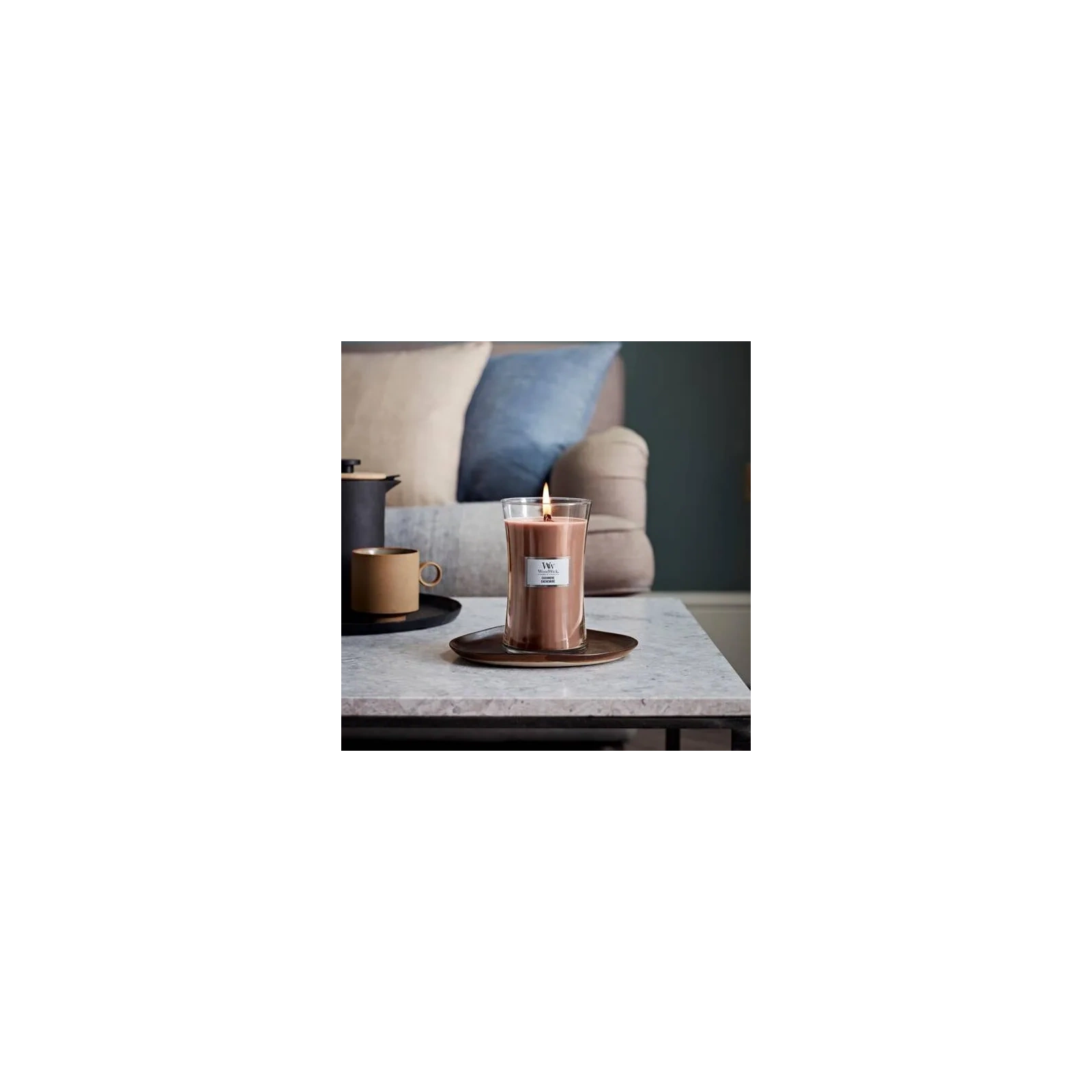 WOODWICK PlusWick mała świeca w słoiku CASHMERE 85g