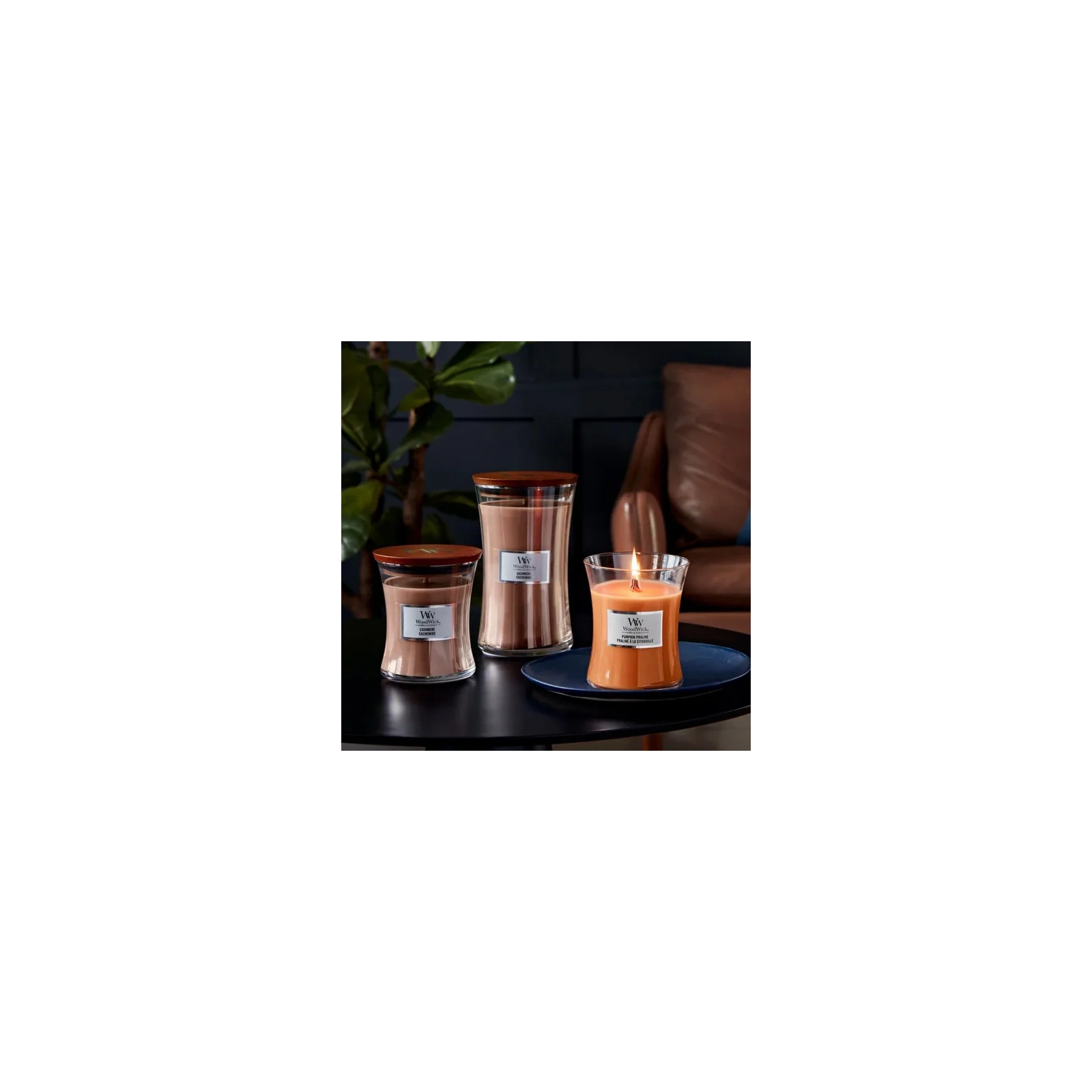 WOODWICK Pluswick duża świeca w słoiku CASHMERE 609,5g