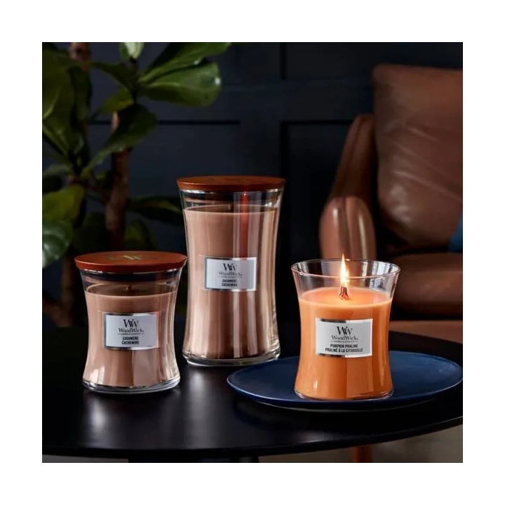 WOODWICK PlusWick mała świeca w słoiku CASHMERE 85g
