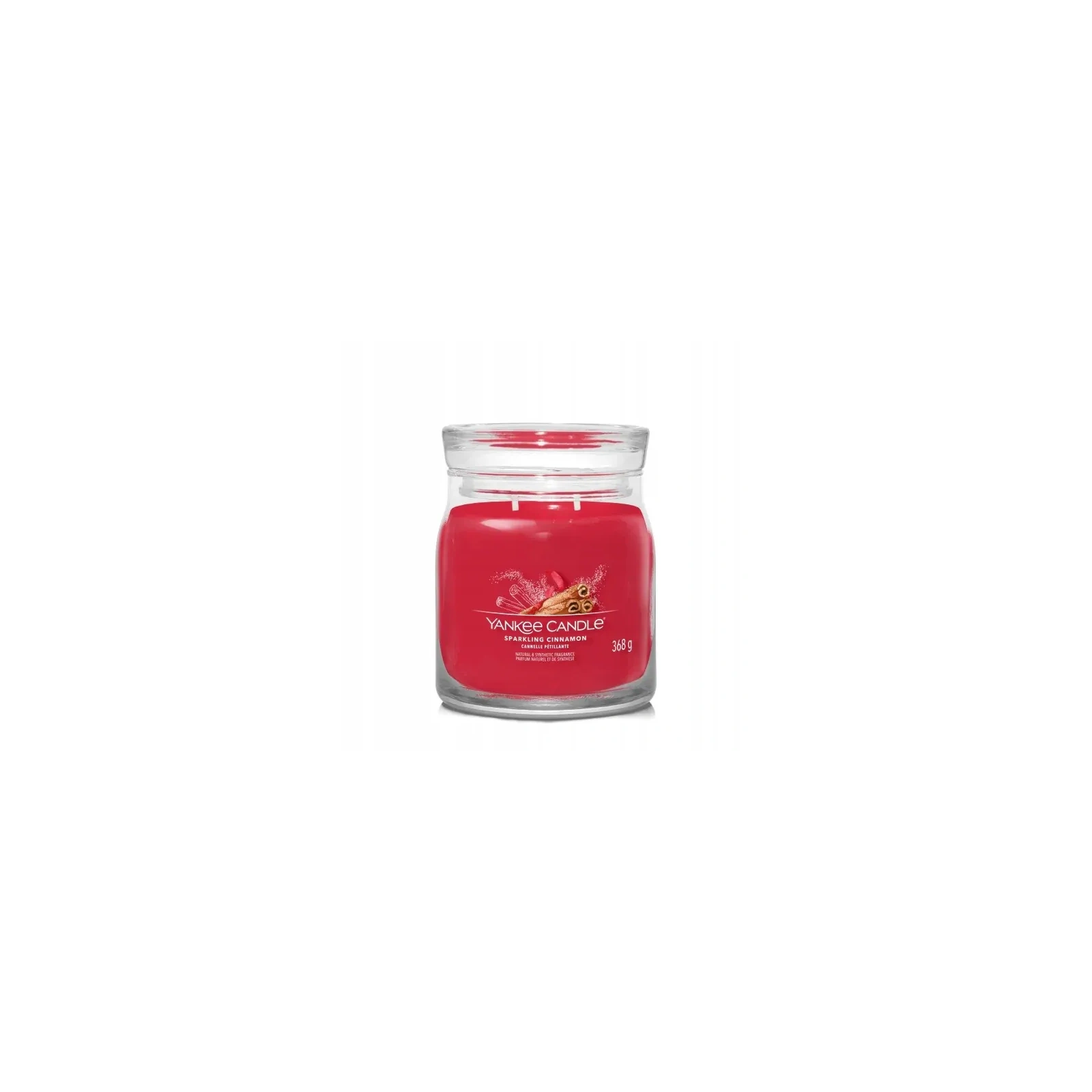 YANKEE CANDLE Signature Średnia świeca w słoiku SPARKLING CINNAMON 368g