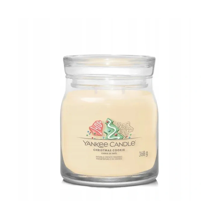 YANKEE CANDLE Signature Średnia świeca w słoiku CHRISTMAS COOKIE 368g