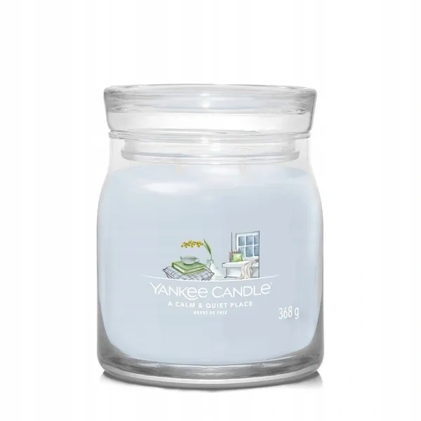 YANKEE CANDLE Signature Średnia świeca w słoiku A CALM & QUIET PLACE 368g