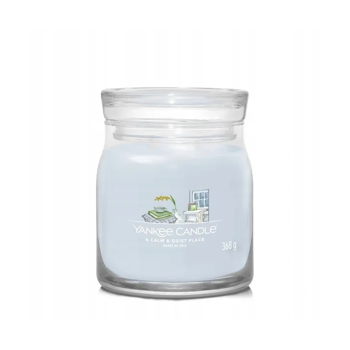 YANKEE CANDLE Signature Średnia świeca w słoiku A CALM & QUIET PLACE 368g