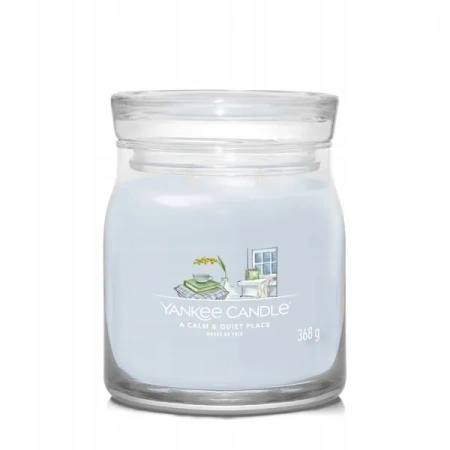 YANKEE CANDLE Signature Średnia świeca w słoiku A CALM & QUIET PLACE 368g