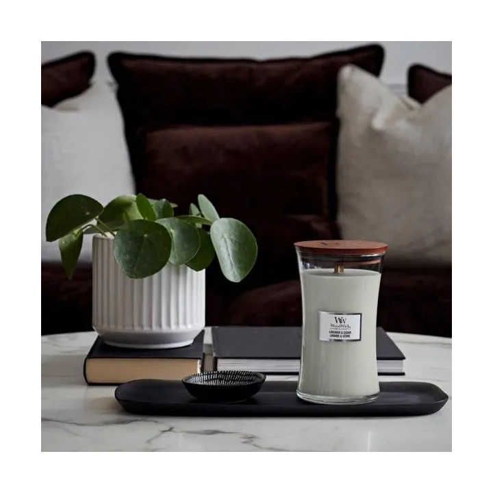 WOODWICK PlusWick mała świeca w słoiku LAVENDER & CEDAR 85g