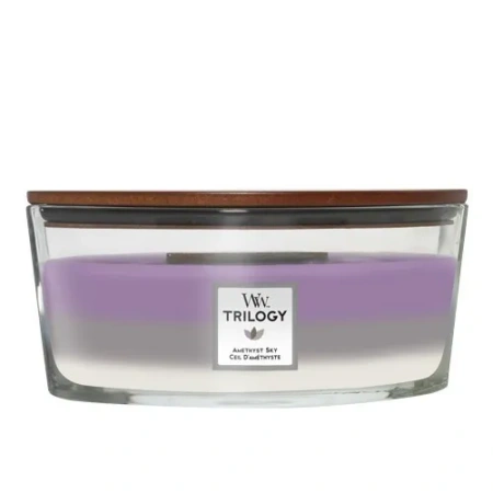 WOODWICK Hearthwick Trilogy świeca w słoiku elipsa AMETHYST SKY 453g 