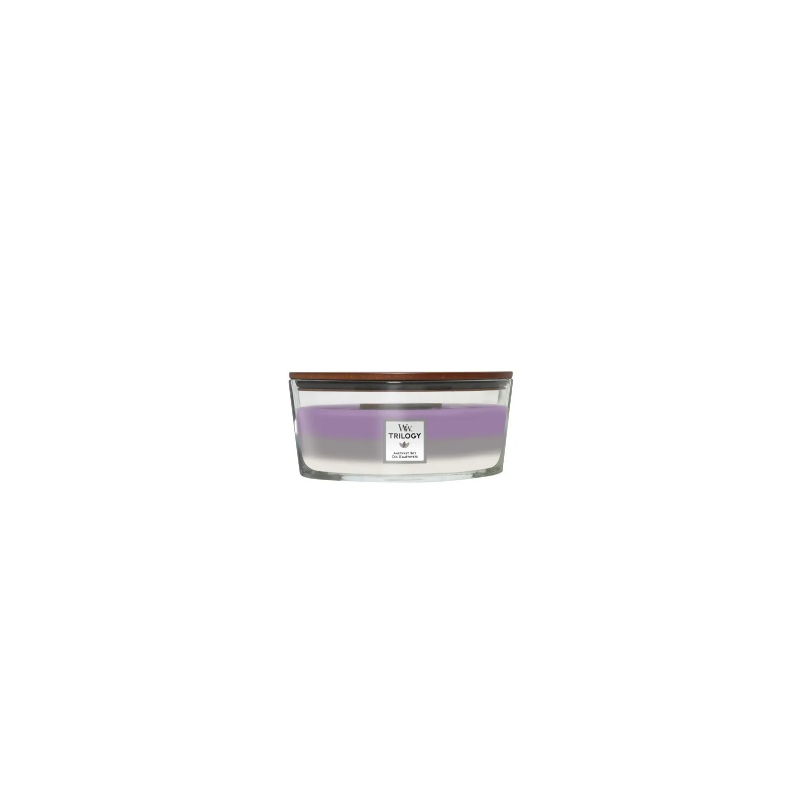 WOODWICK Hearthwick Trilogy świeca w słoiku elipsa AMETHYST SKY 453g 