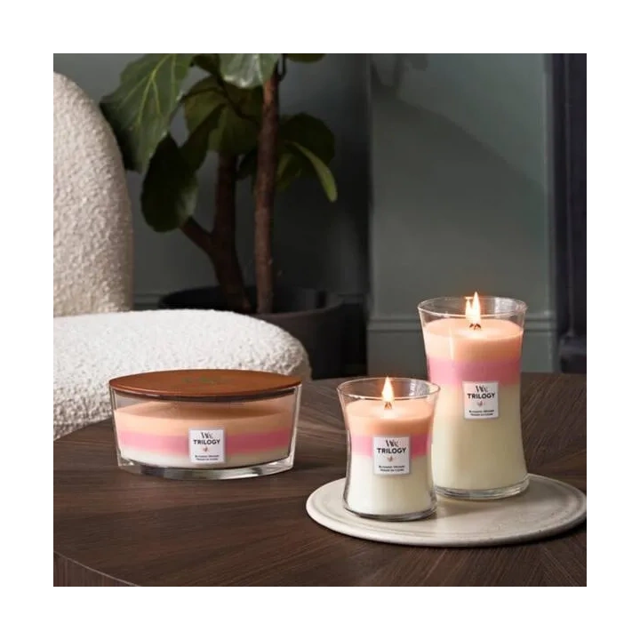 WOODWICK Hearthwick Trilogy świeca w słoiku elipsa BLOOMING ORCHARD 453g 