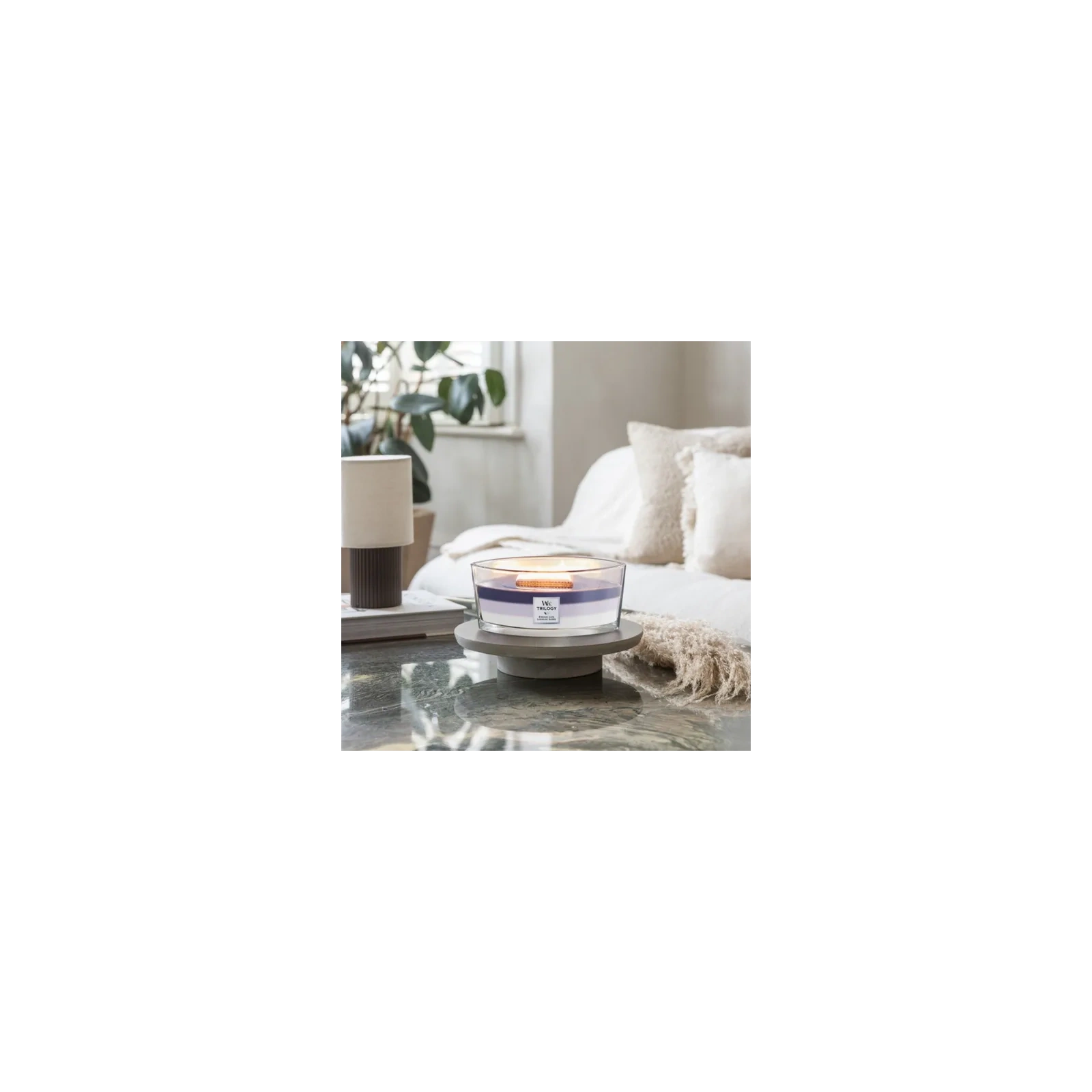 WOODWICK Hearthwick Trilogy świeca w słoiku elipsa EVENING LUXE 453g 