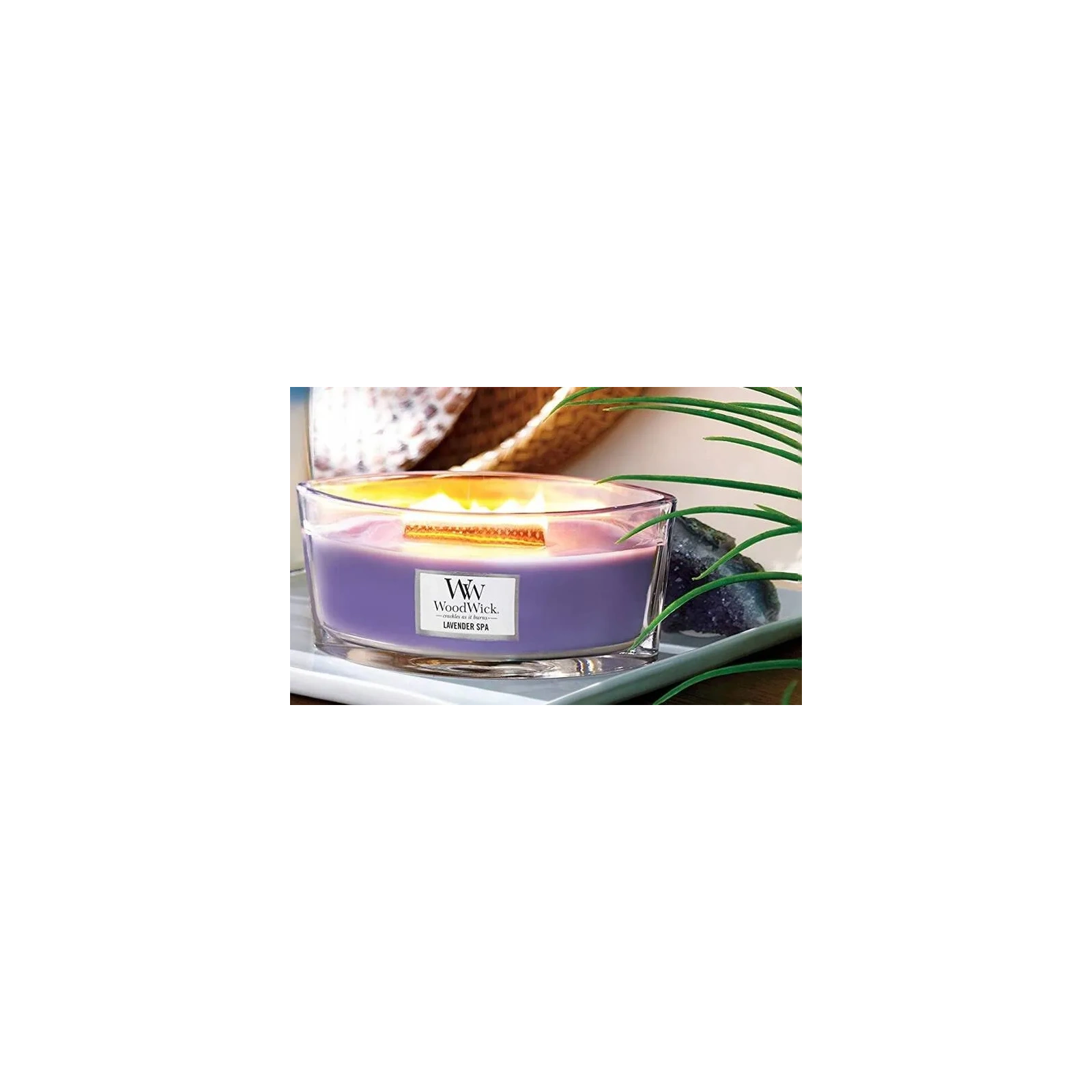WOODWICK Core Hearthwick świeca w słoiku elipsa LAVENDER SPA 453g 