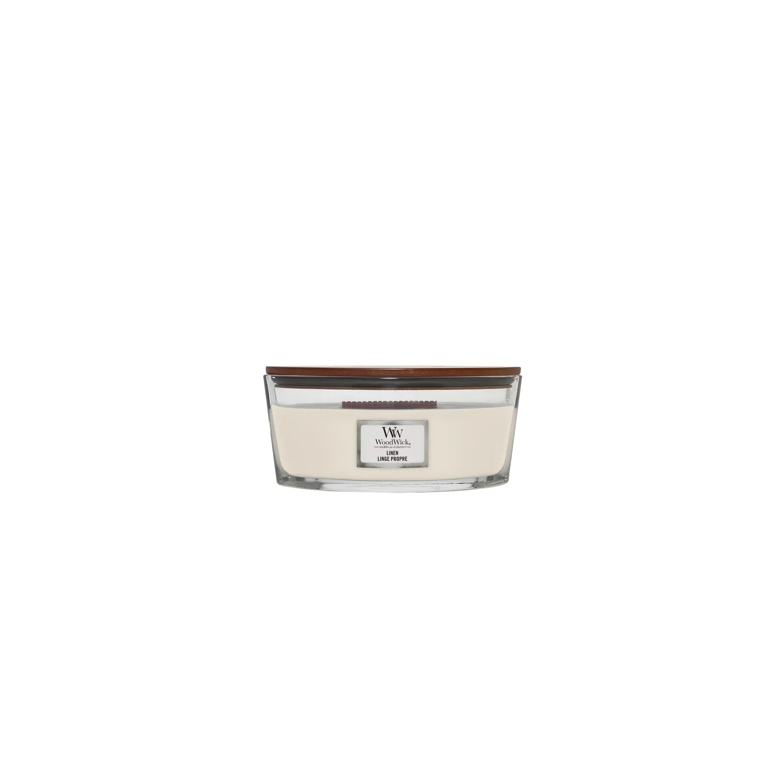 WOODWICK Core Hearthwick świeca w słoiku elipsa LINEN 453g 