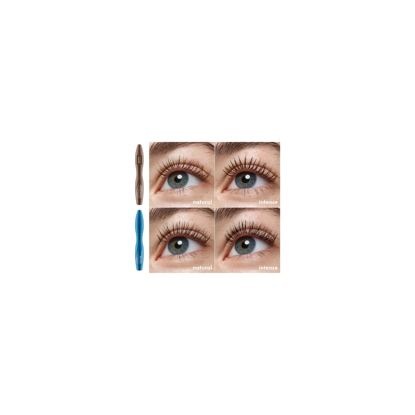 CATRICE Glam & Doll Volume mascara wodoodporna Brązowa 10ml