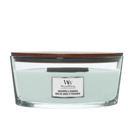 WOODWICK Core Hearthwick świeca w słoiku elipsa SAGEWOOD & SEAGRASS 453g 