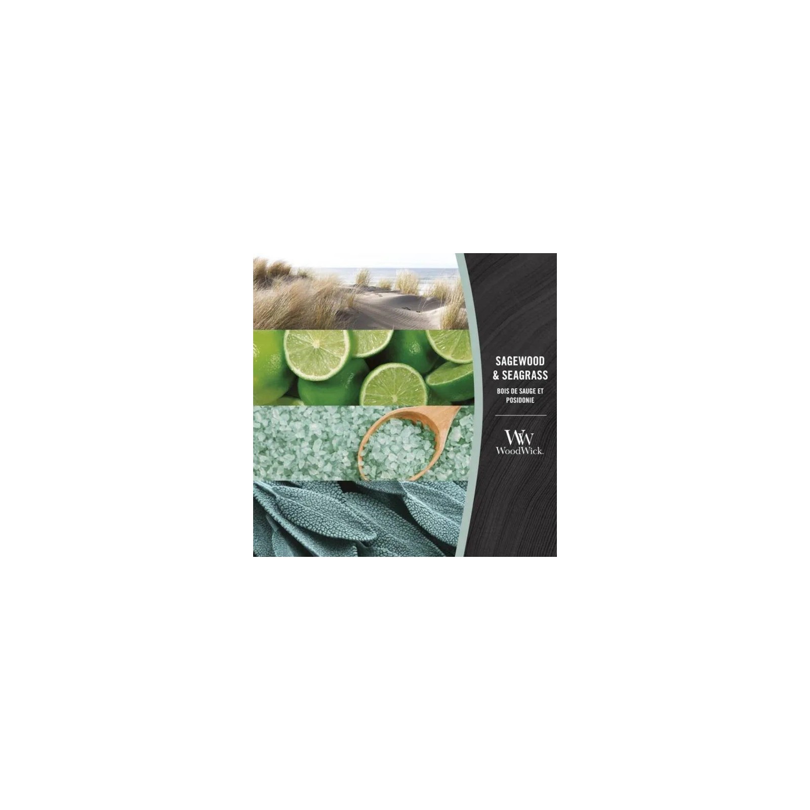 WOODWICK Core Hearthwick świeca w słoiku elipsa SAGEWOOD & SEAGRASS 453g 