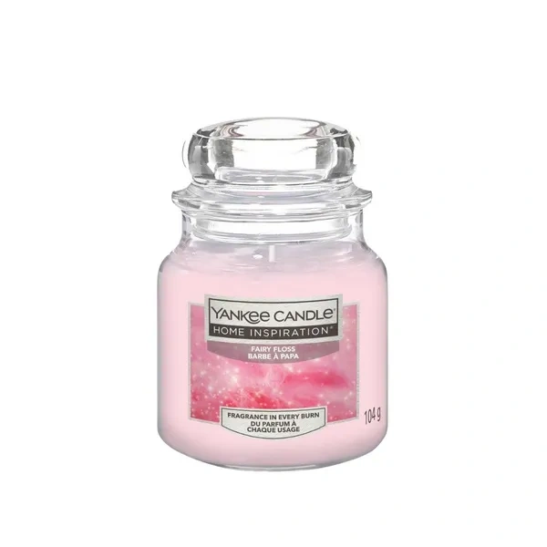 YANKEE CANDLE Home Inspiration Mała świeca w słoiku FAIRY FLOSS 104g