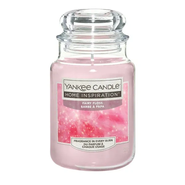 YANKEE CANDLE Home Inspiration Duża świeca w słoiku FAIRY FLOSS 538g