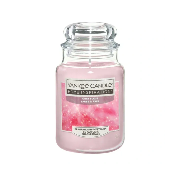 YANKEE CANDLE Home Inspiration Duża świeca w słoiku FAIRY FLOSS 538g