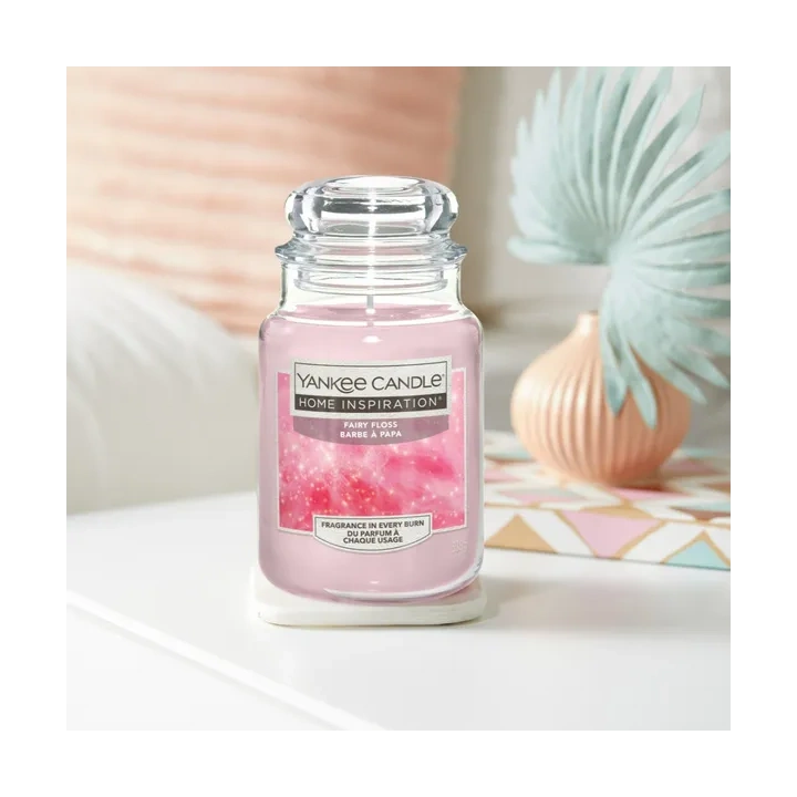 YANKEE CANDLE Home Inspiration Duża świeca w słoiku FAIRY FLOSS 538g