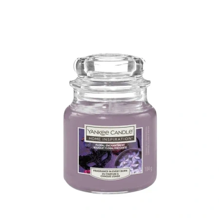 YANKEE CANDLE Home Inspiration Mała świeca w słoiku FLORAL ENCHANTMENT 104g