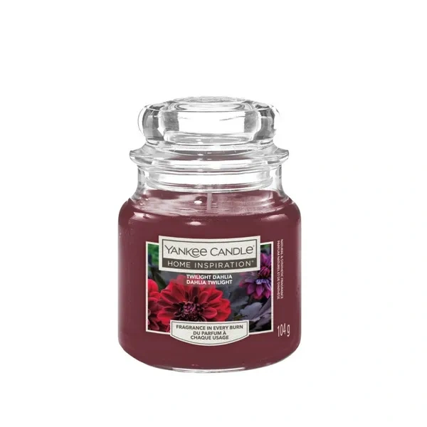 YANKEE CANDLE Home Inspiration Mała świeca w słoiku TWILIGHT DAHLIA 104g