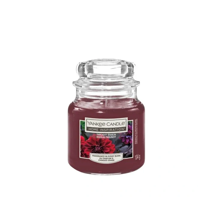 YANKEE CANDLE Home Inspiration Mała świeca w słoiku TWILIGHT DAHLIA 104g