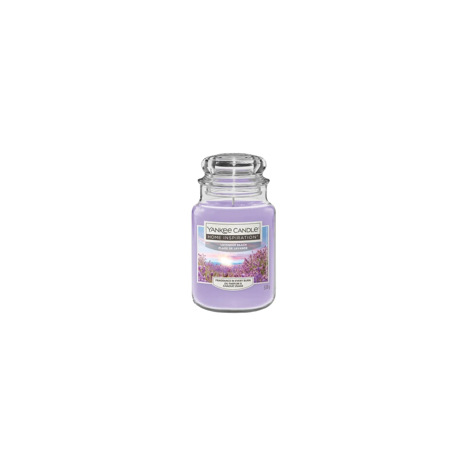 YANKEE CANDLE Home Inspiration Duża świeca w słoiku LAVENDER BEACH 538g