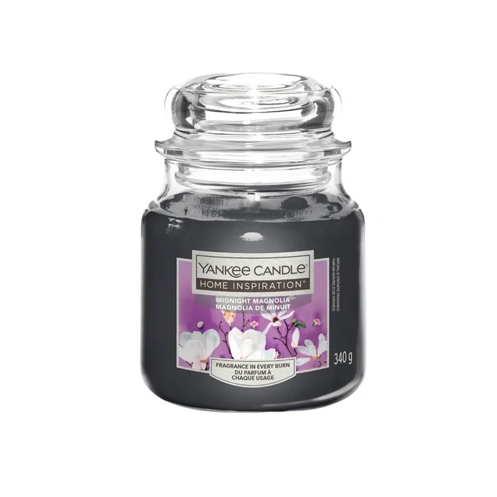 YANKEE CANDLE Home Inspiration Średnia świeca w słoiku MIDNIGHT MAGNOLIA 340g