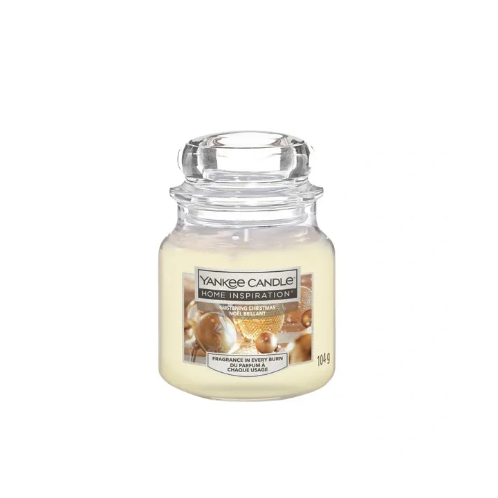 YANKEE CANDLE Home Inspiration Mała świeca w słoiku GLISTENING CHRISTMAS 104g
