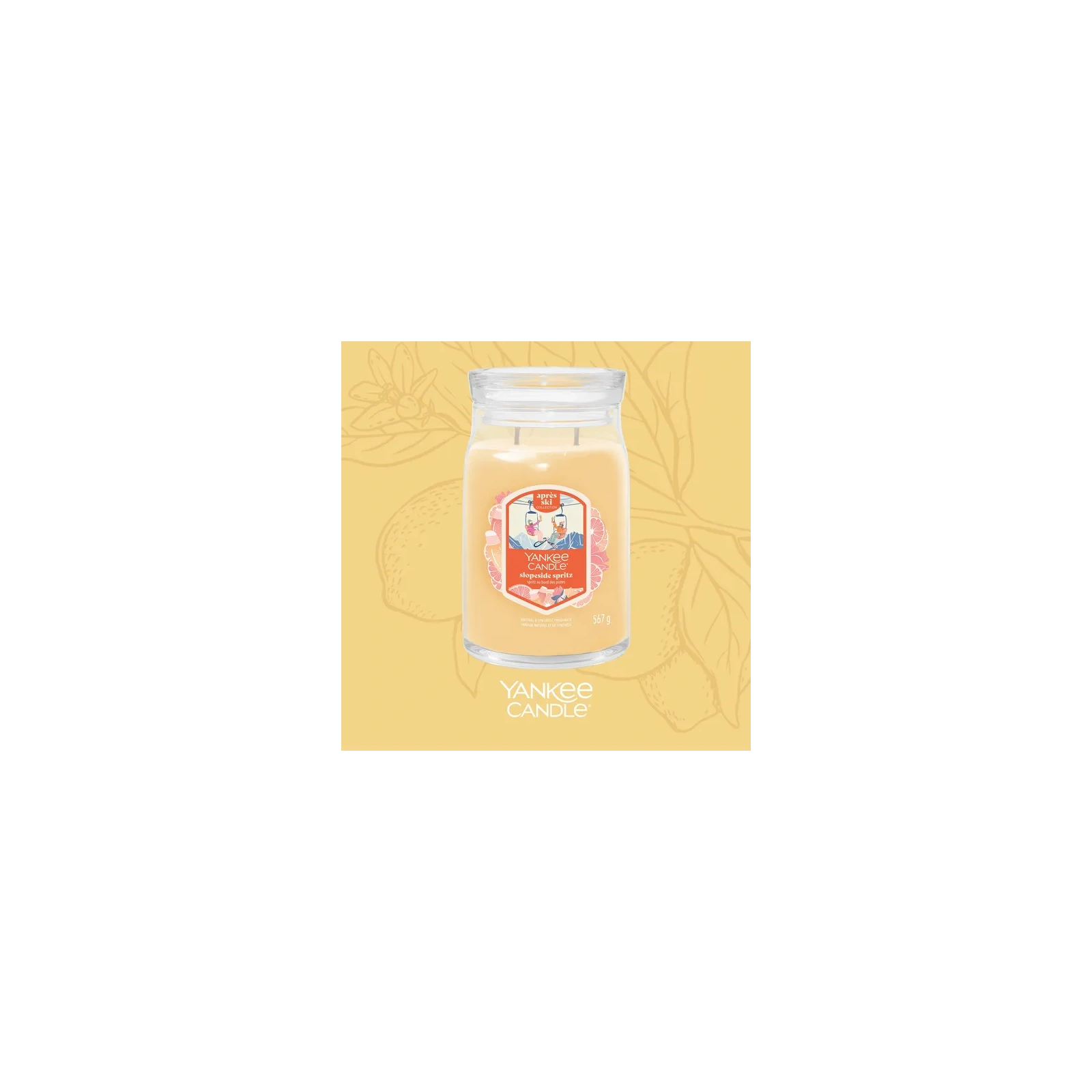 YANKEE CANDLE Signature Duża świeca w słoiku SLOPESIDE SPRITZ 567g