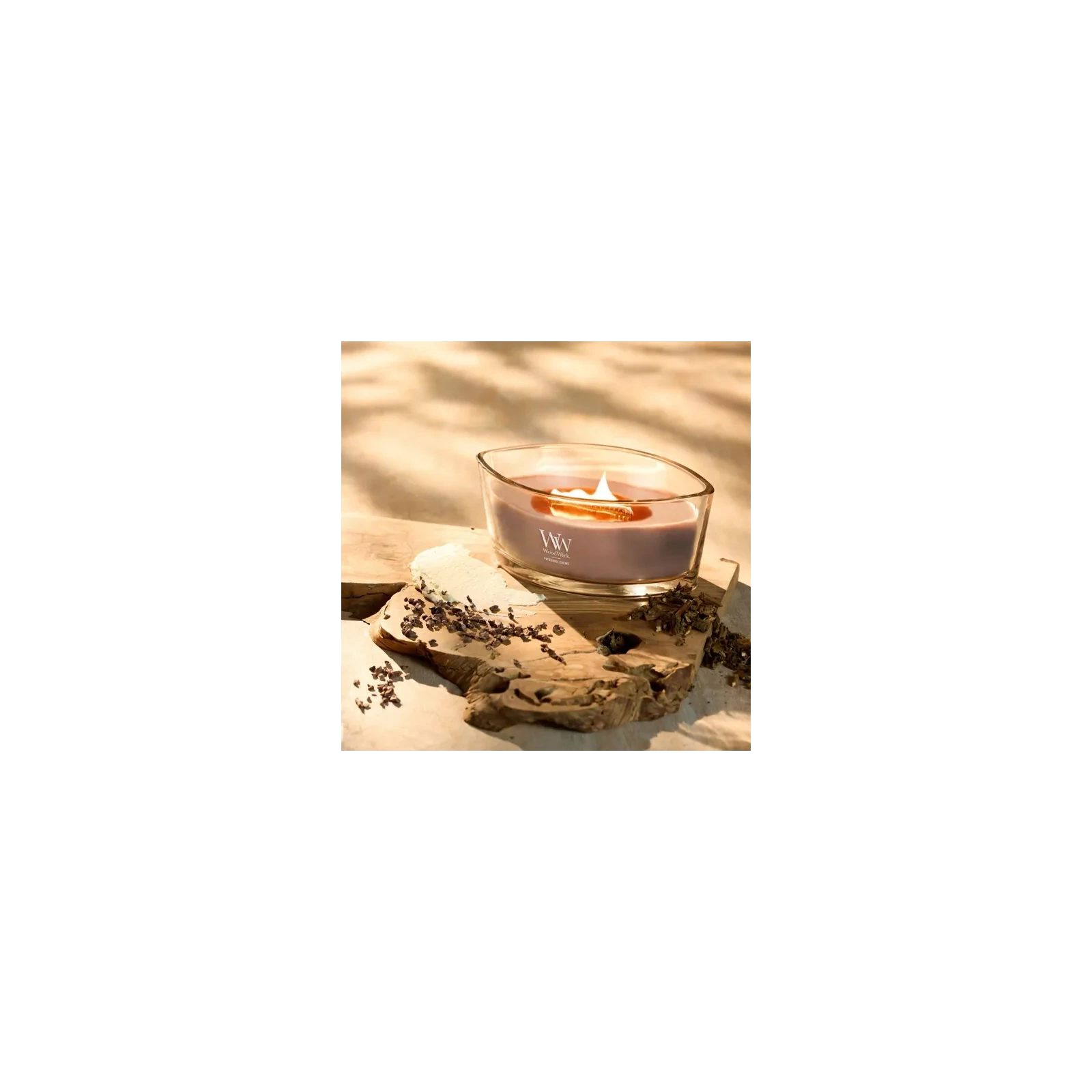 WOODWICK Core Hearthwick świeca w słoiku elipsa PATCHOULI CREME 453g