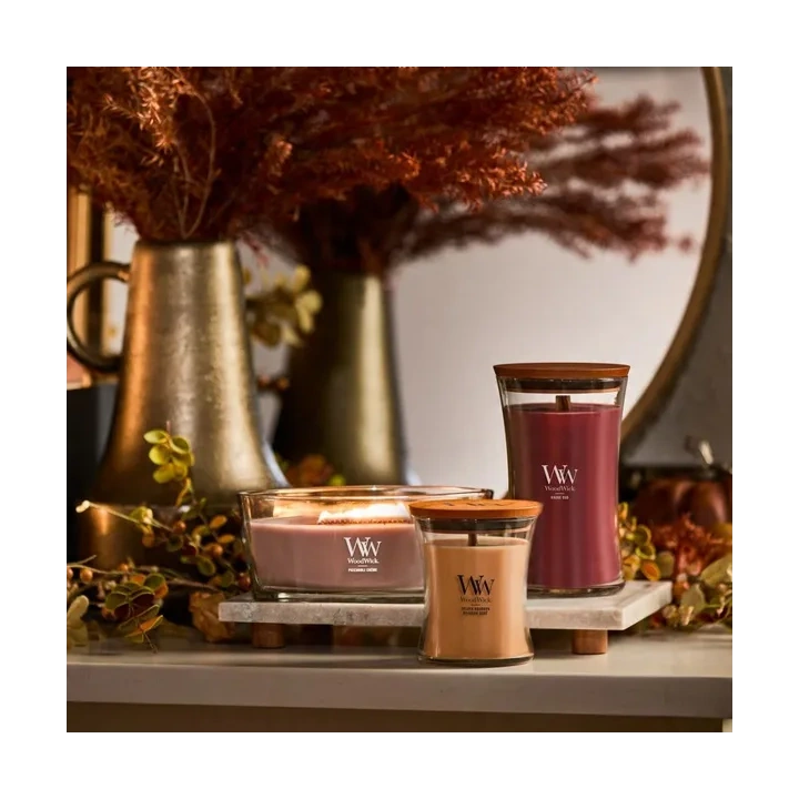WOODWICK Core Hearthwick świeca w słoiku elipsa PATCHOULI CREME 453g