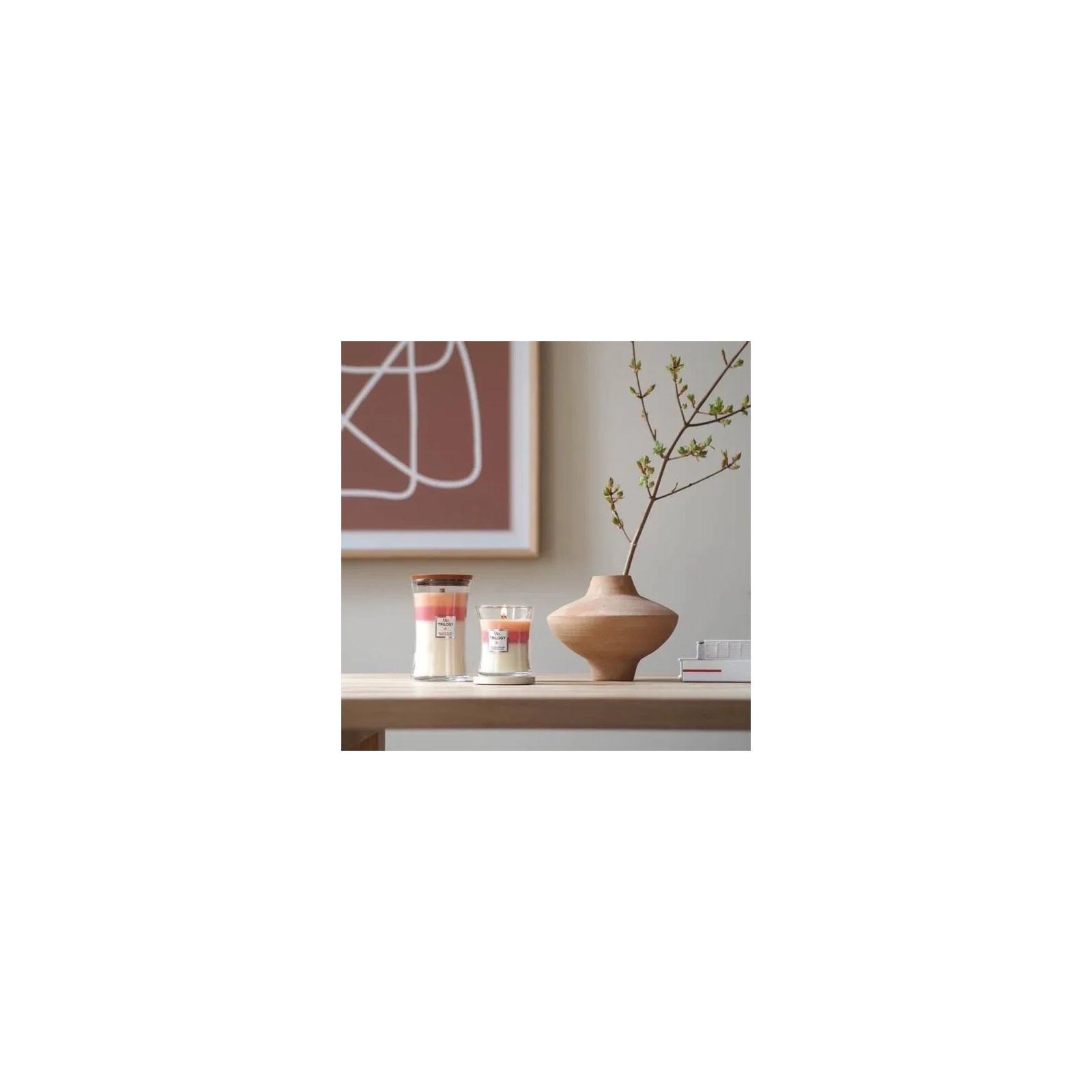 WOODWICK Trilogy duża świeca w słoiku BLOOMING ORCHARD 610g 