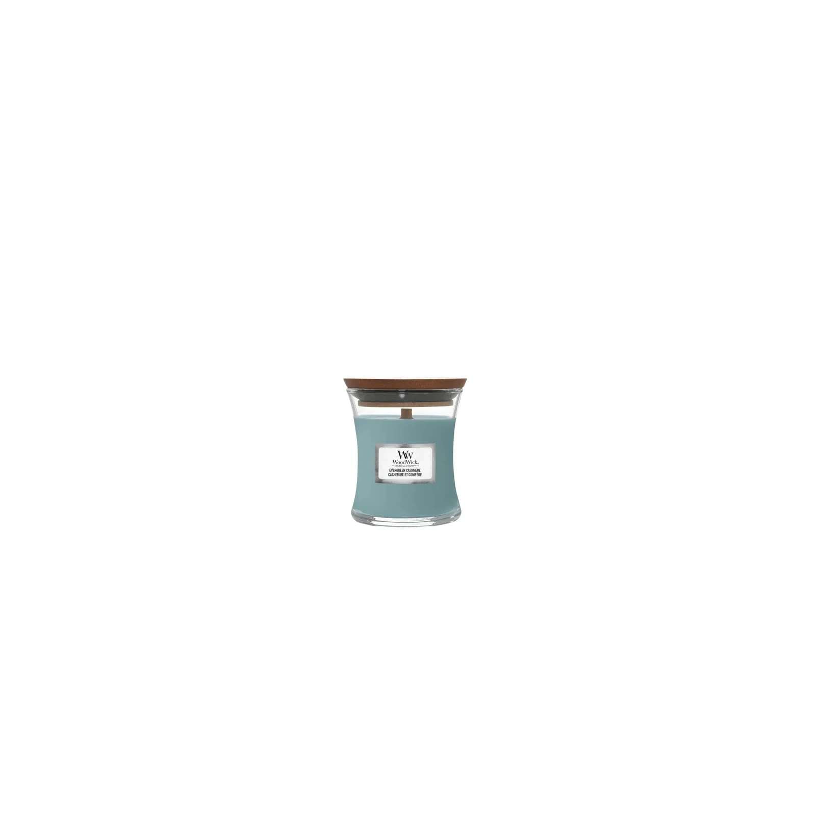 WOODWICK PlusWick mała świeca w słoiku EVERGREEN CASHMERE 85g