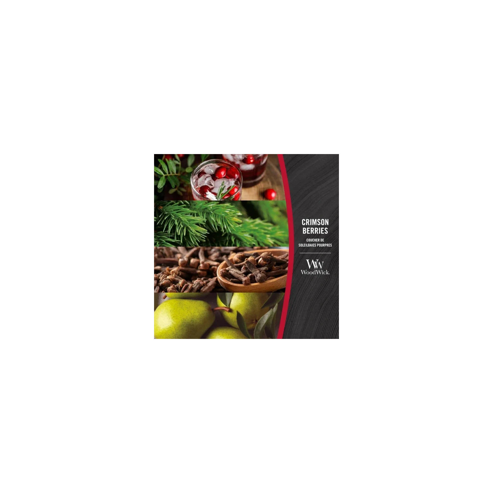 WOODWICK PlusWick mała świeca w słoiku CRIMSON BERRIES 85g