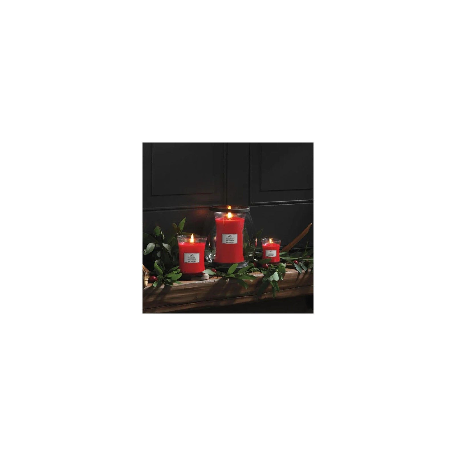 WOODWICK PlusWick mała świeca w słoiku CRIMSON BERRIES 85g