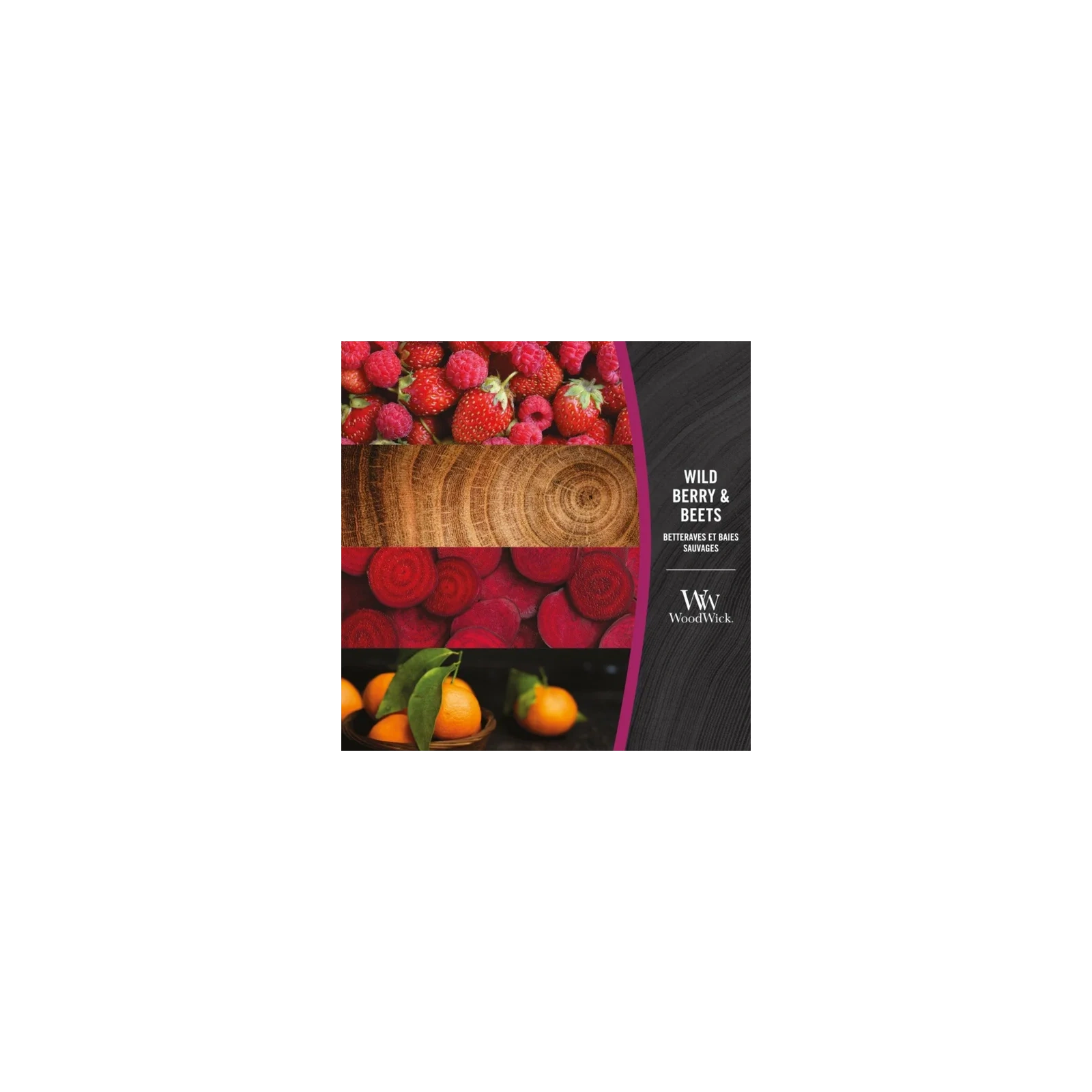 WOODWICK PlusWick mała świeca w słoiku WILD BERRY & BEETS 85g