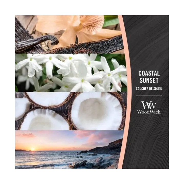 WOODWICK PlusWick mała świeca w słoiku COASTAL SUNSET 85g