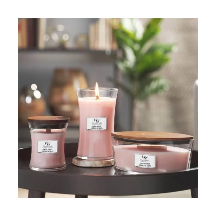 WOODWICK PlusWick mała świeca w słoiku COASTAL SUNSET 85g