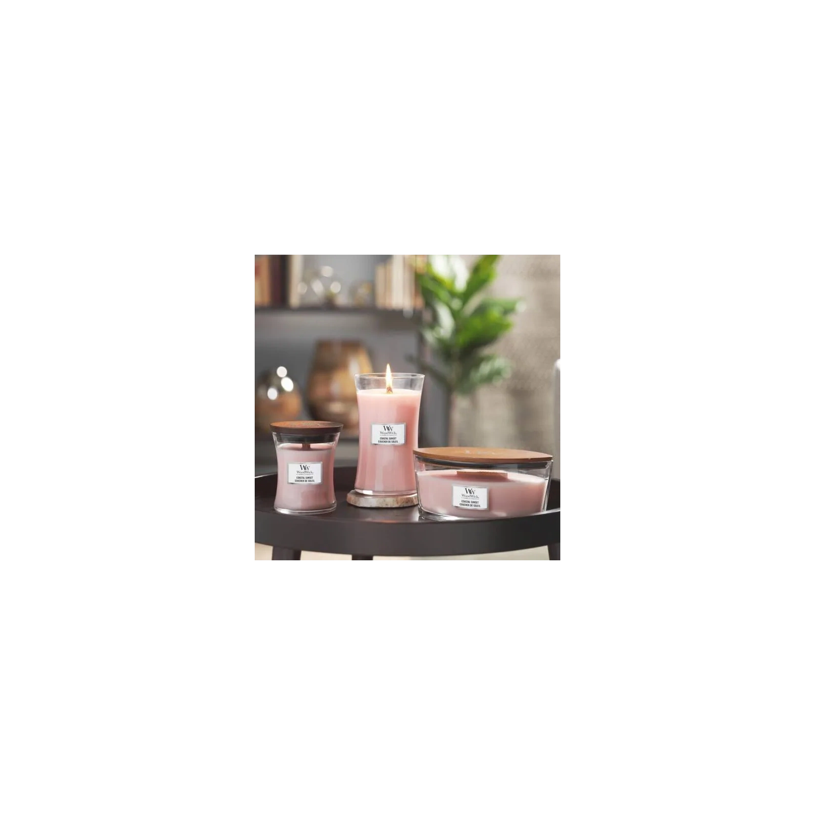 WOODWICK PlusWick mała świeca w słoiku COASTAL SUNSET 85g